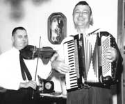 Mike Tomczak and Sigmund Jozwiak at Cigielski wedding. Circa 1964